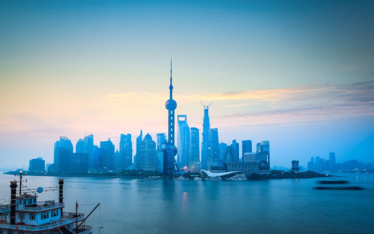 houses, Coast, China, Shanghai, Sky, Cities HD Wallpaper Desktop Background