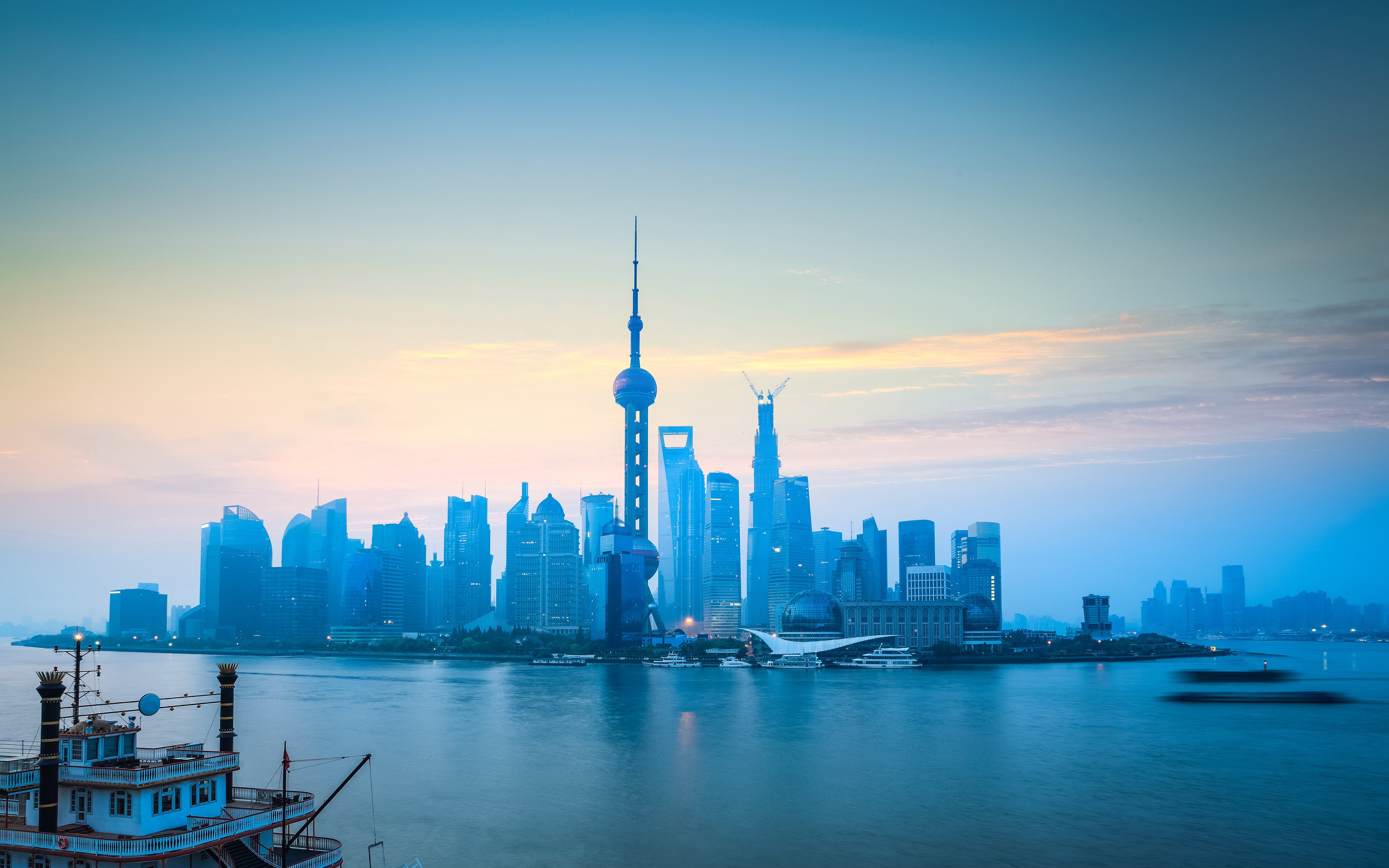 houses, Coast, China, Shanghai, Sky, Cities Wallpaper