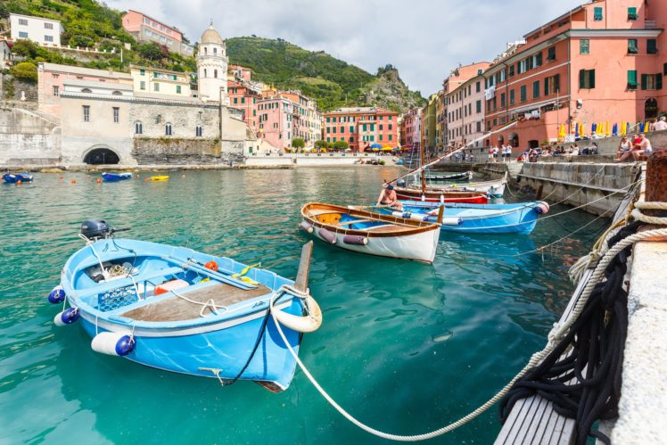 boats, Marinas, Houses, Italy, Vernazza, Cinque, Terre, Cities HD Wallpaper Desktop Background