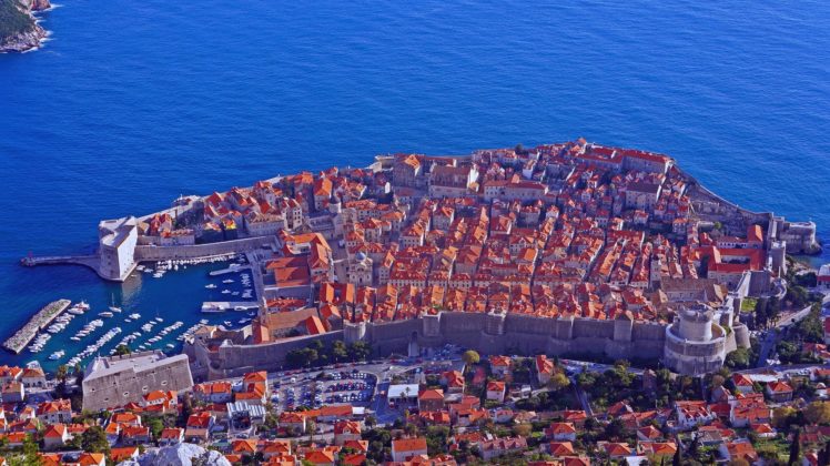 houses, Croatia, From, Above, Dubrovnik, Cities HD Wallpaper Desktop Background