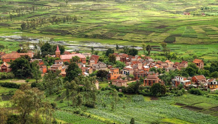 madagascar, Small, Towns, Houses, Fields, Toliara, Cities HD Wallpaper Desktop Background