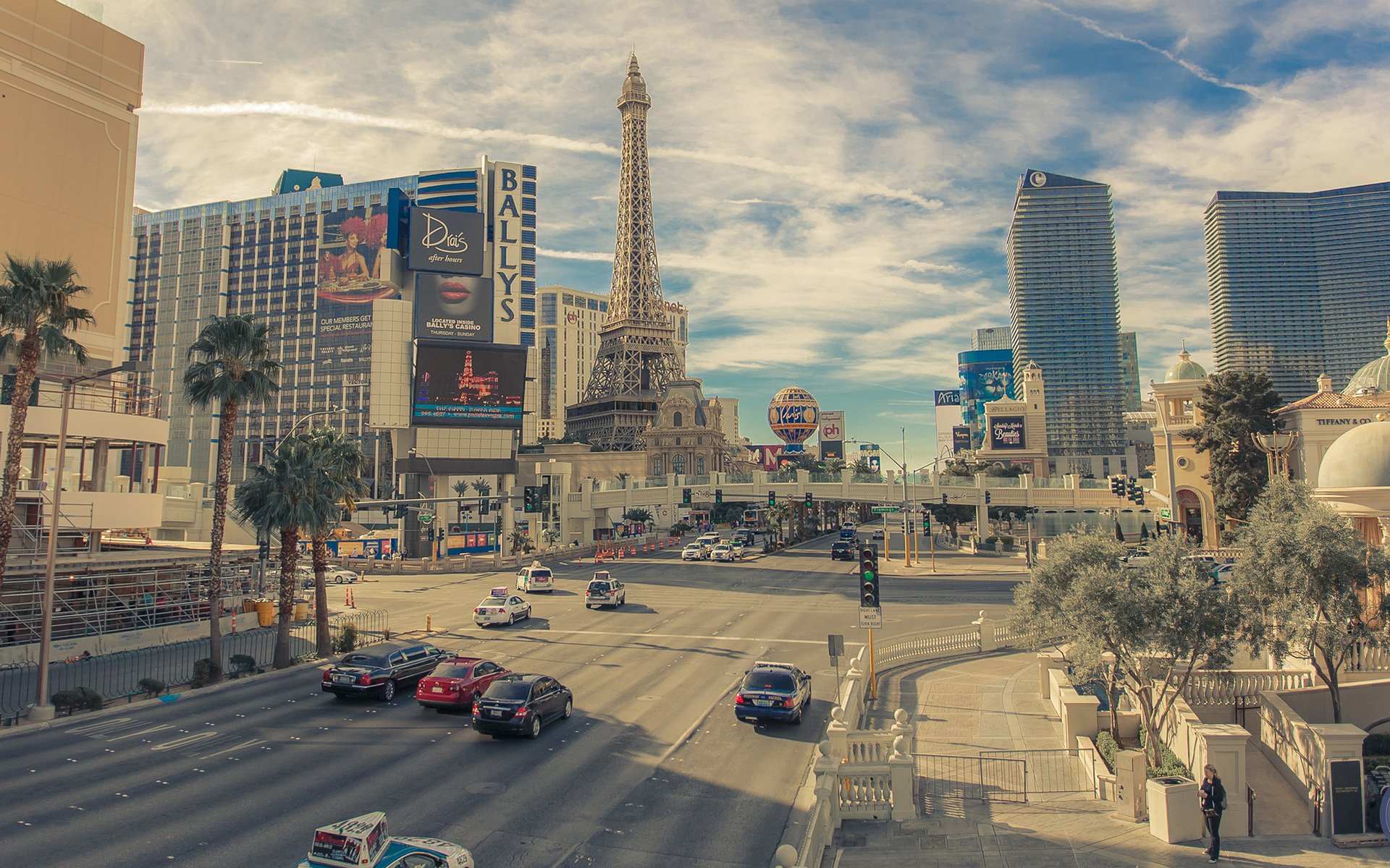 roads, Houses, Usa, Street, Eiffel, Tower, Las, Vegas, Cities Wallpaper