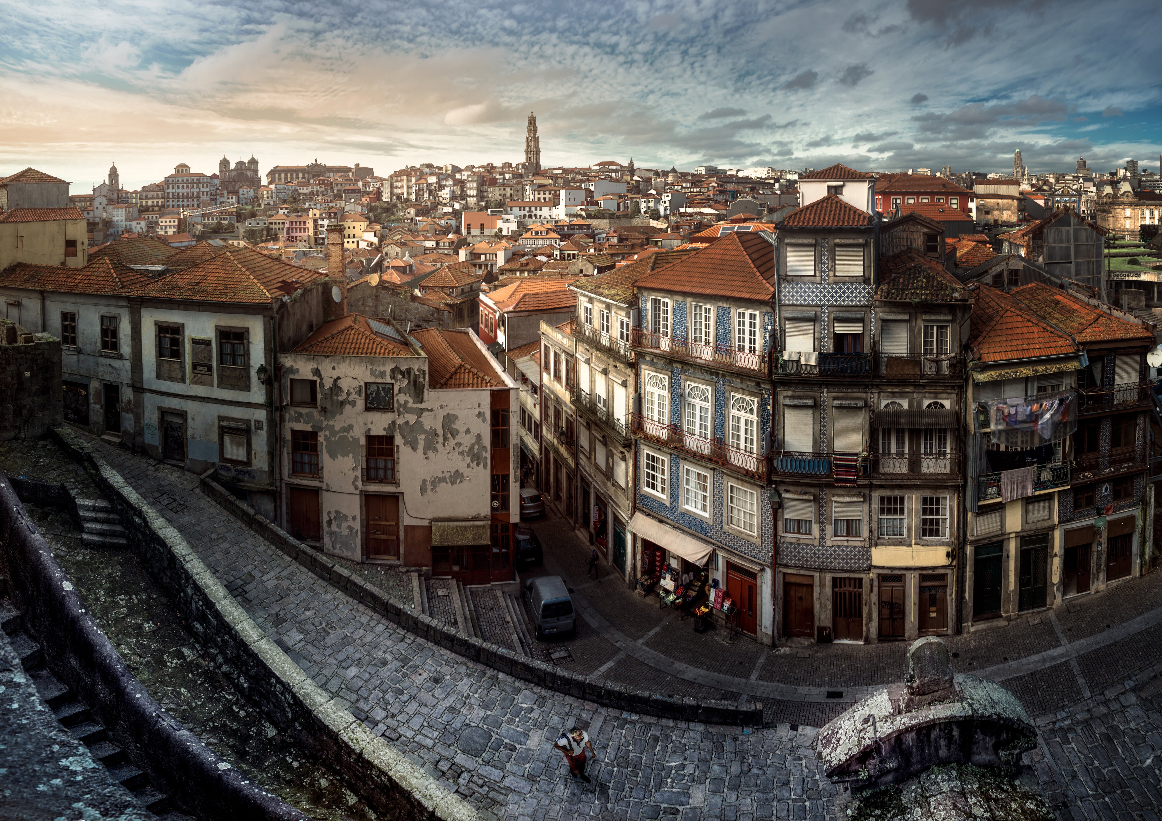 portugal, Houses, Street, Porto, Cities Wallpaper