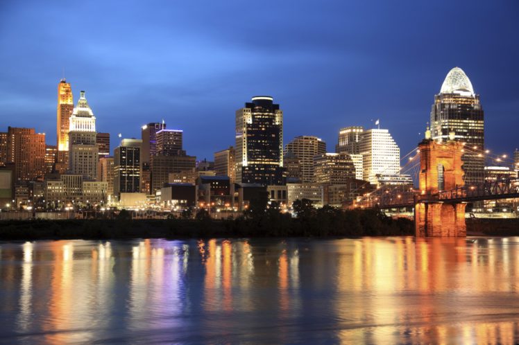 houses, Coast, Usa, Night, Ohio, Cincinnati, Cities HD Wallpaper Desktop Background