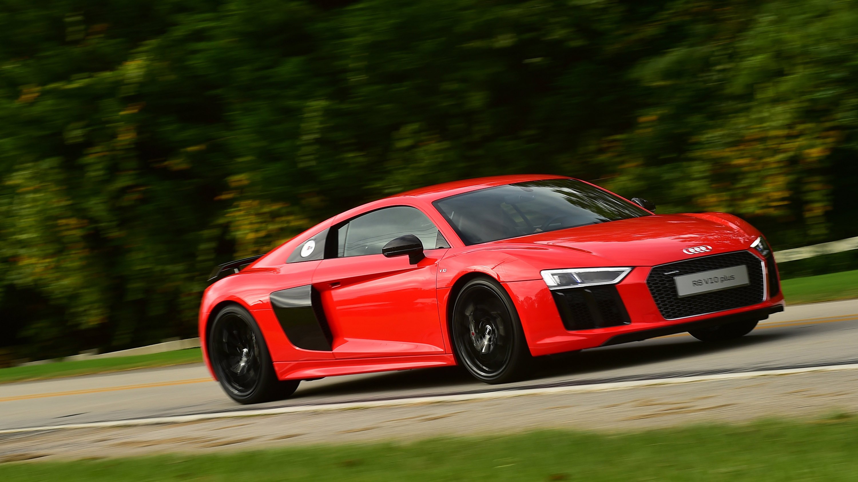 2016, Audi, R8, V10, Coupe, Cars, Red Wallpaper