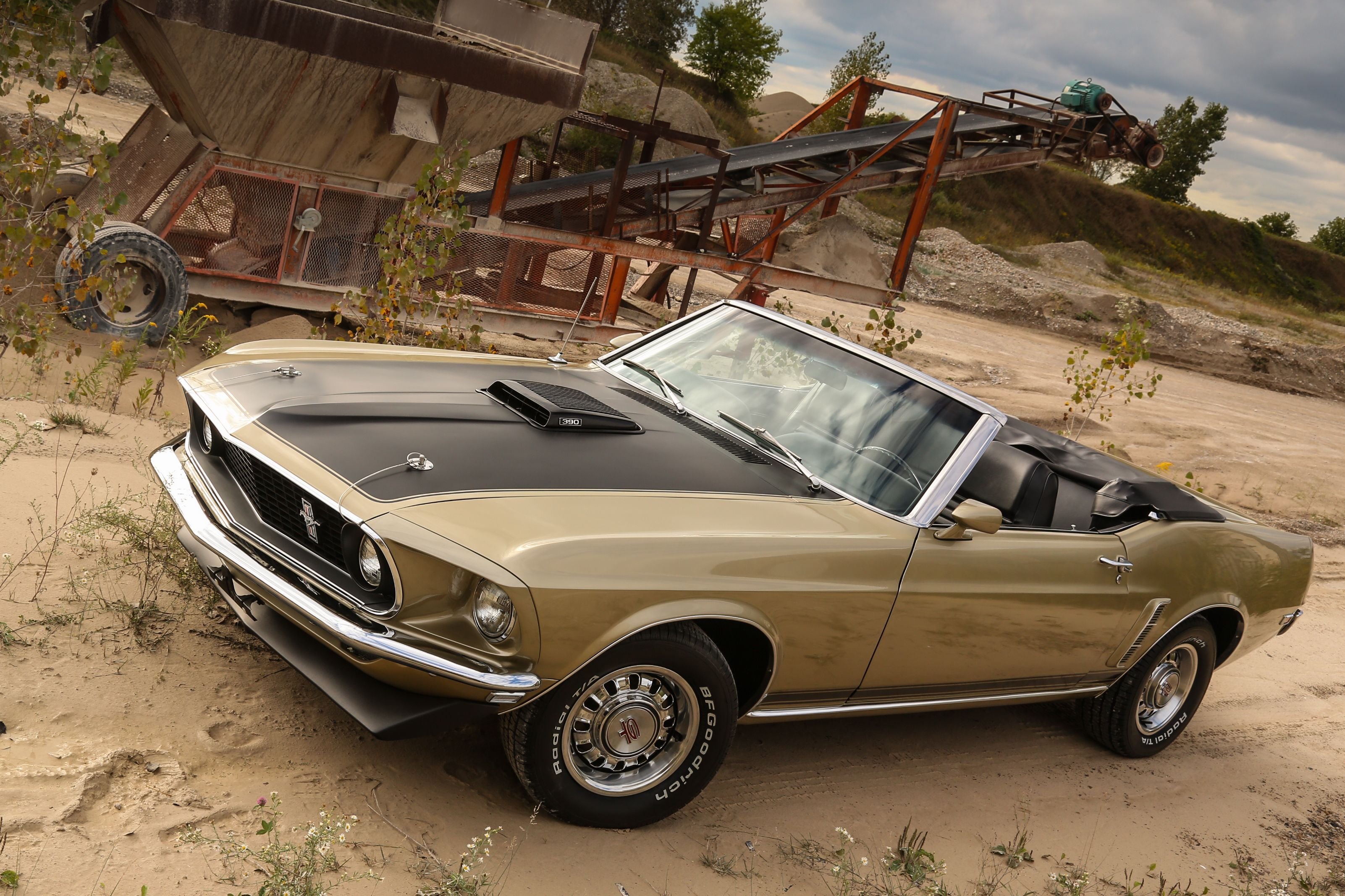 1969, Ford, Mustang, Convertible, Cars Wallpaper