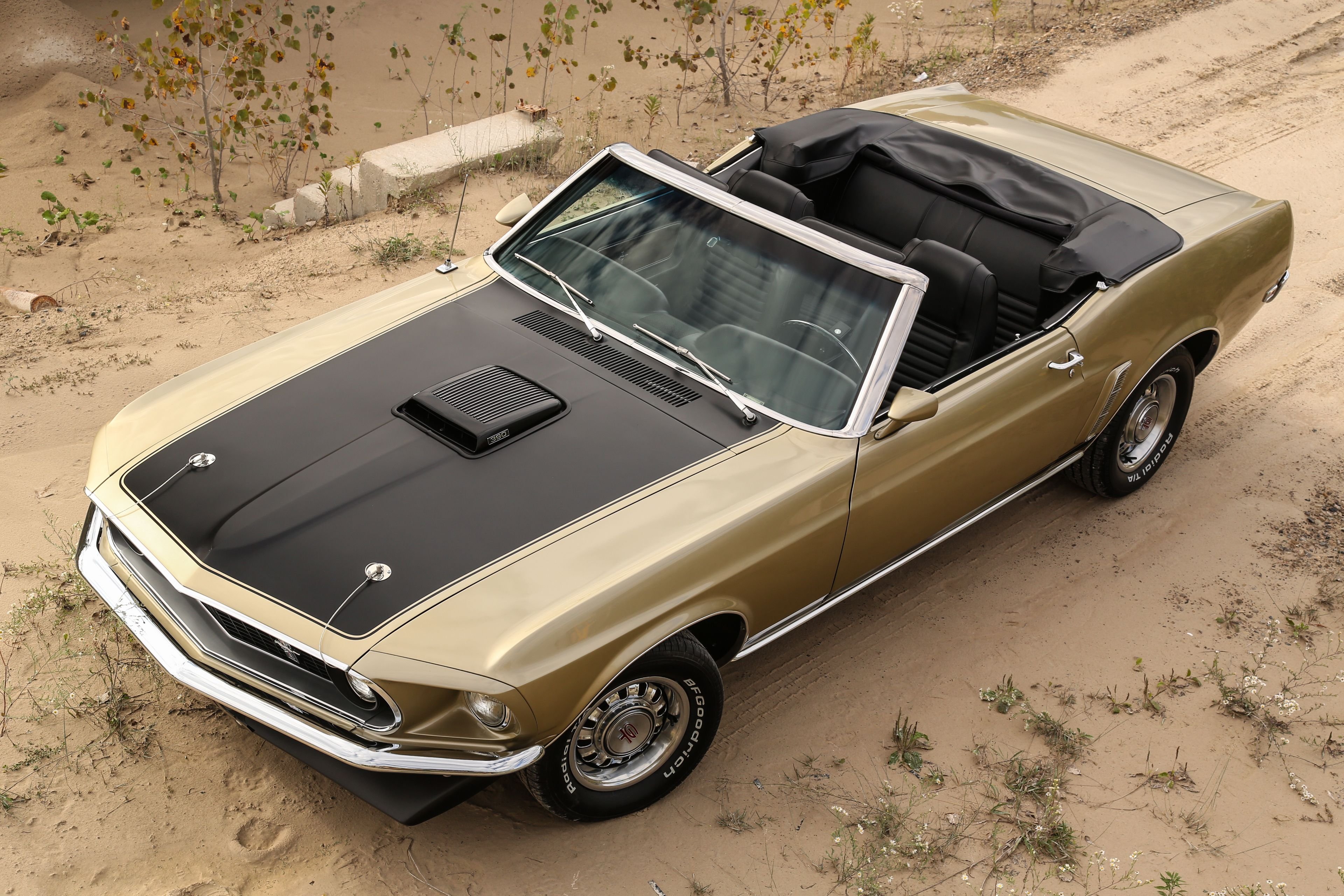 1969, Ford, Mustang, Convertible, Cars Wallpaper