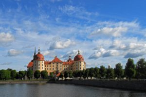 sky, Castles, Germany, Clouds, Moritzburg, Castle, Cities