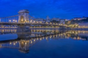 bridges, Rivers, Hungary, Budapest, Night, Danube, Cities