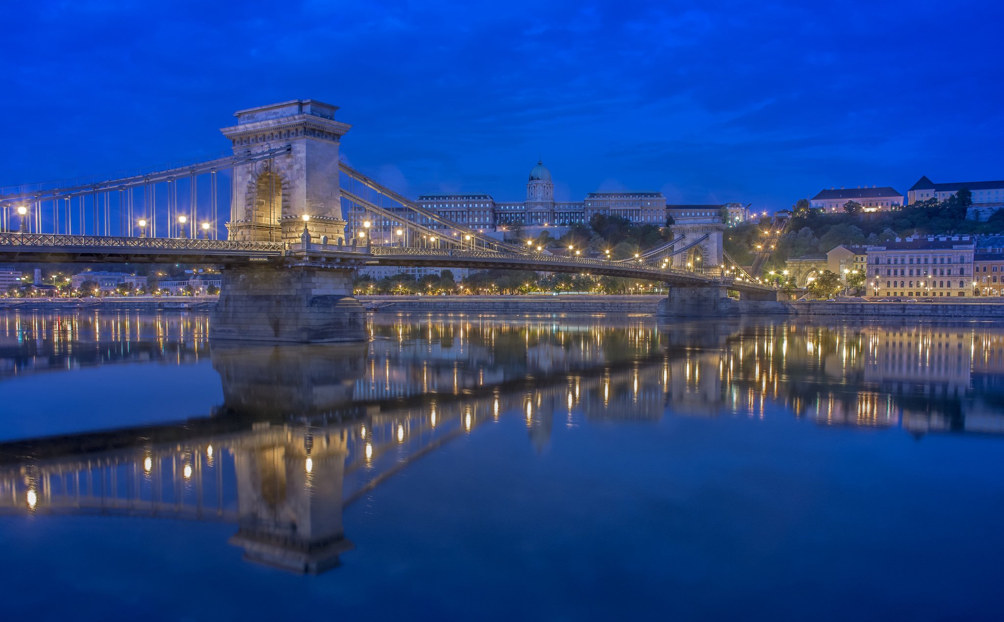 Bridges, Rivers, Hungary, Budapest, Night, Danube, Cities Wallpapers HD ...