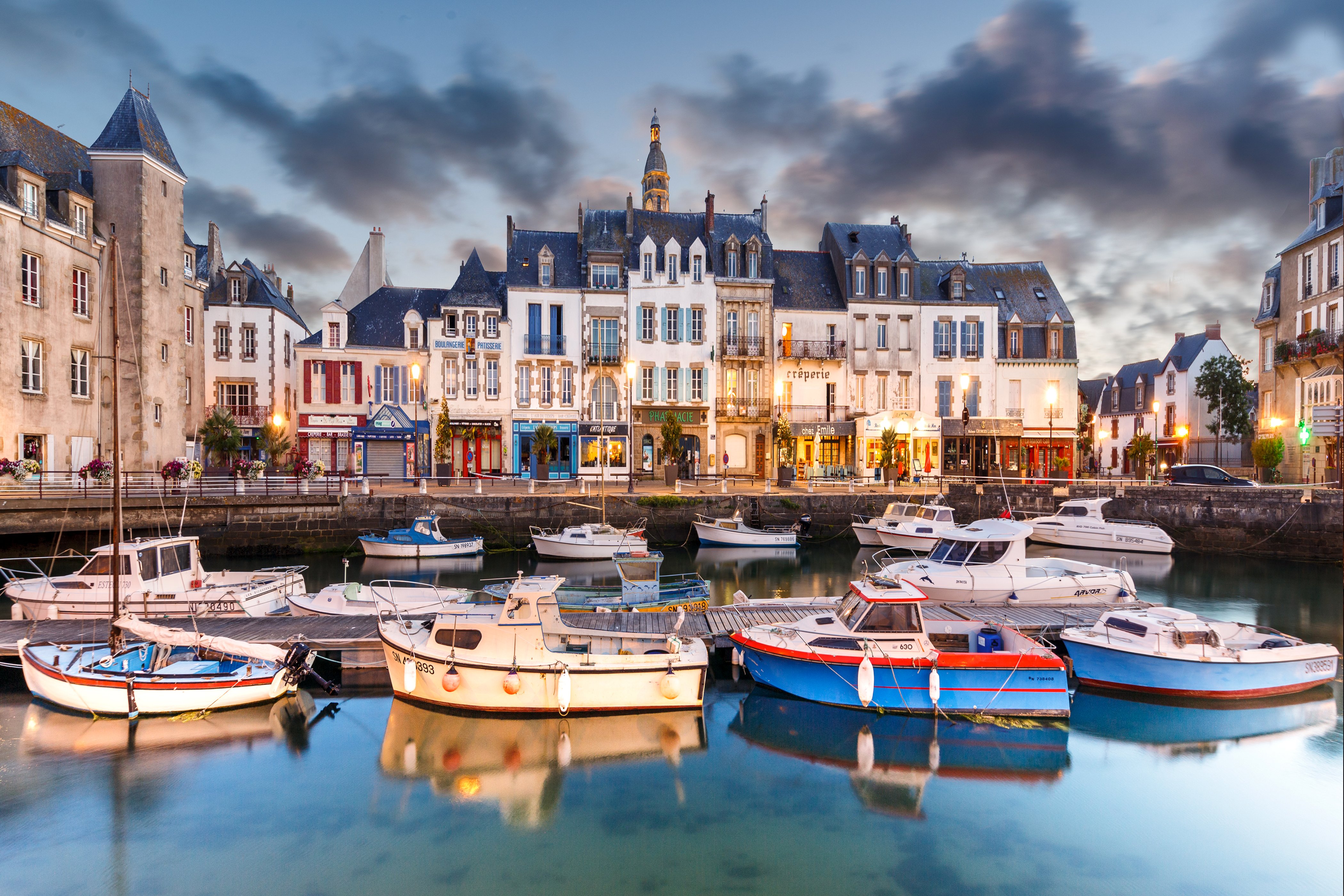 france, Houses, Marinas, Motorboat, Croisic, Cities Wallpaper