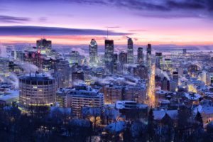 canada, Houses, Winter, Sky, Megapolis, Night, Montreal, Quebec, Cities