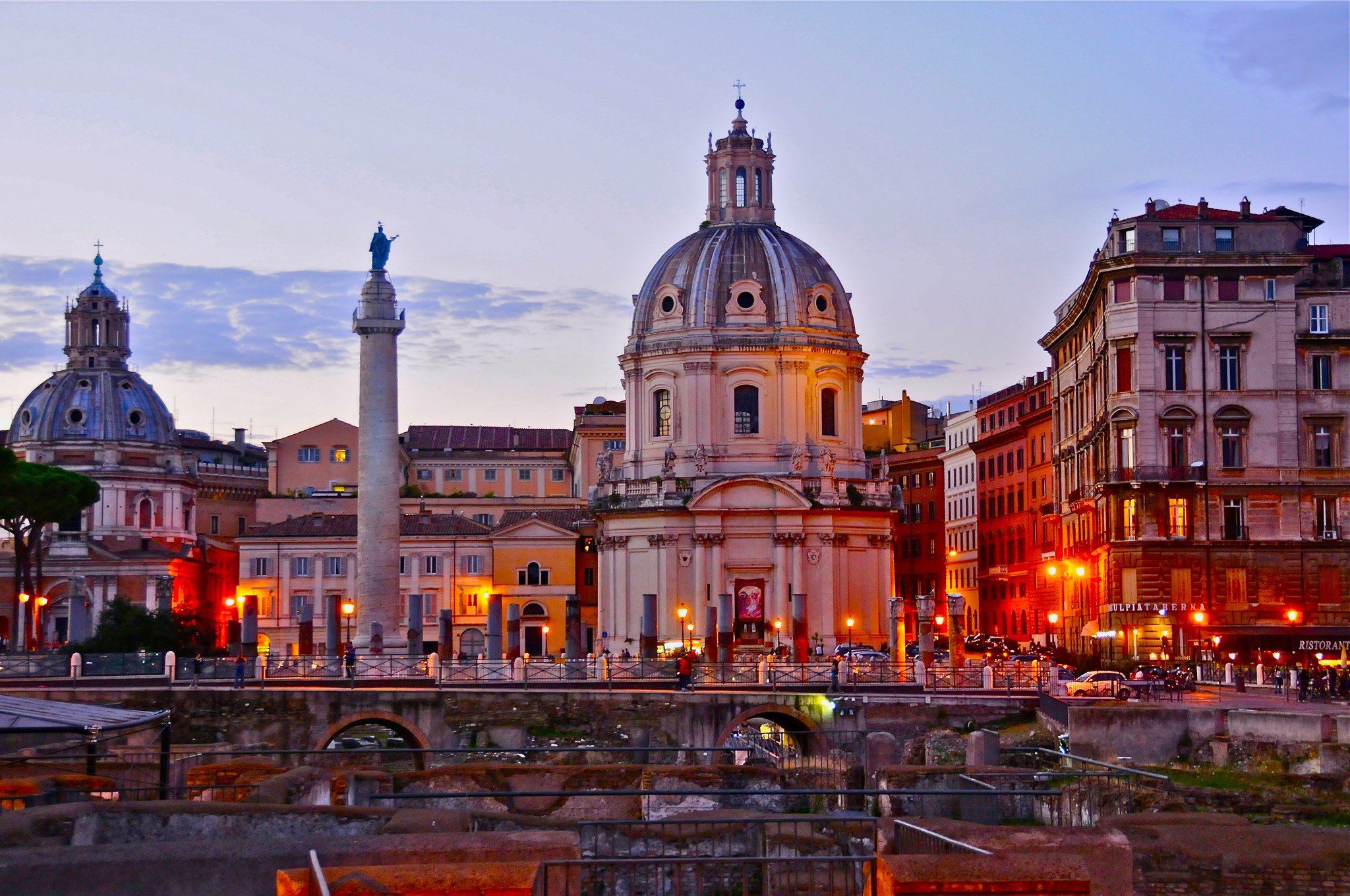 evening, Houses, Rome, Italy, Cities Wallpaper