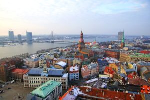 latvia, Houses, Rivers, Bridges, Riga, Cities