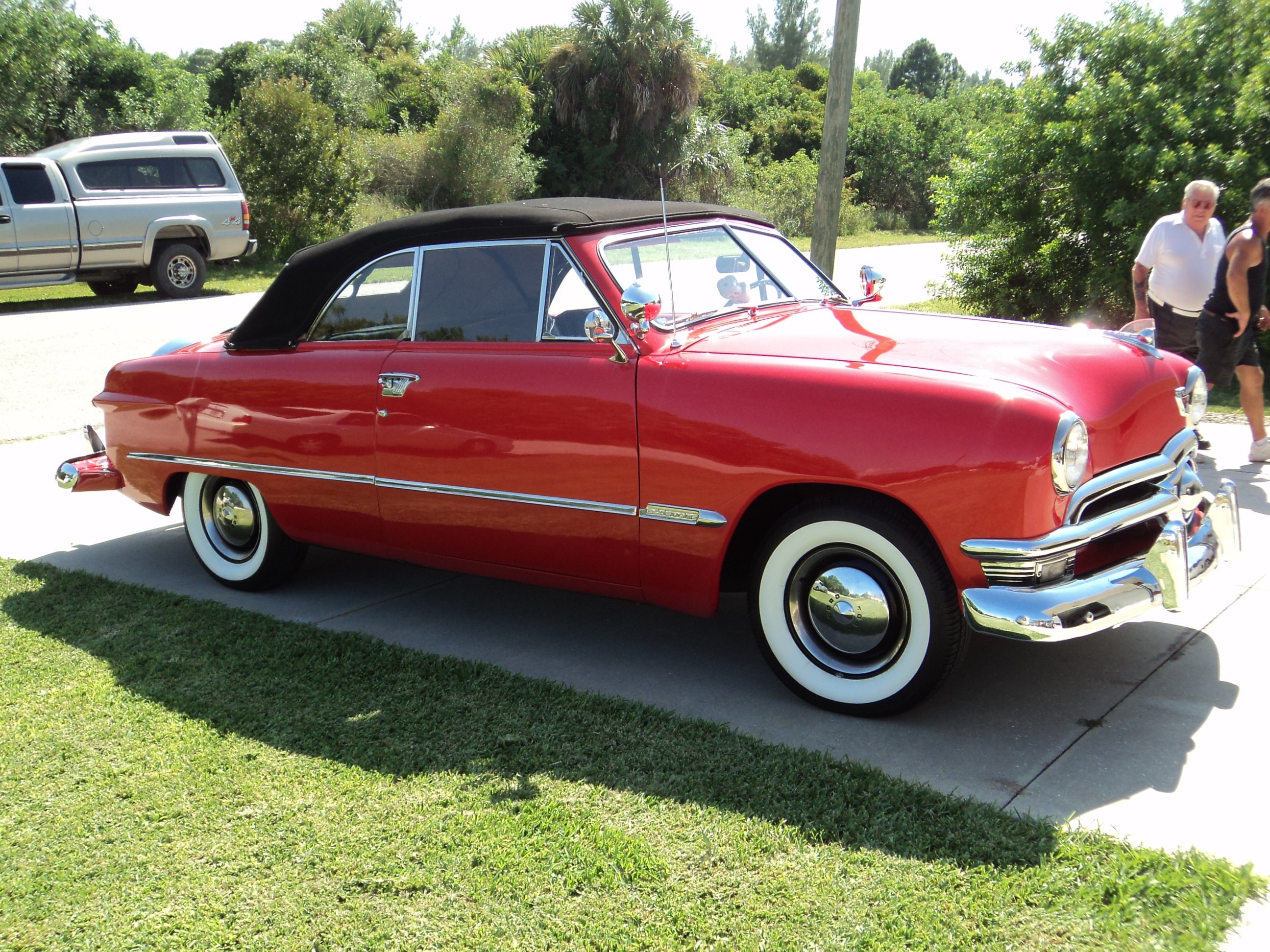 1950, Ford, Custonline, Deluxe, Convertible, Red, Classic, Old, Vintage, Original, Usa, 2592x1944 10 Wallpaper