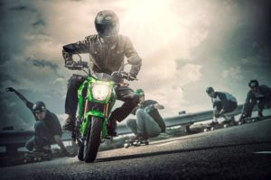 2017, Kawasaki, Z125, Pro, Motorbike, Bike, Motorcycle
