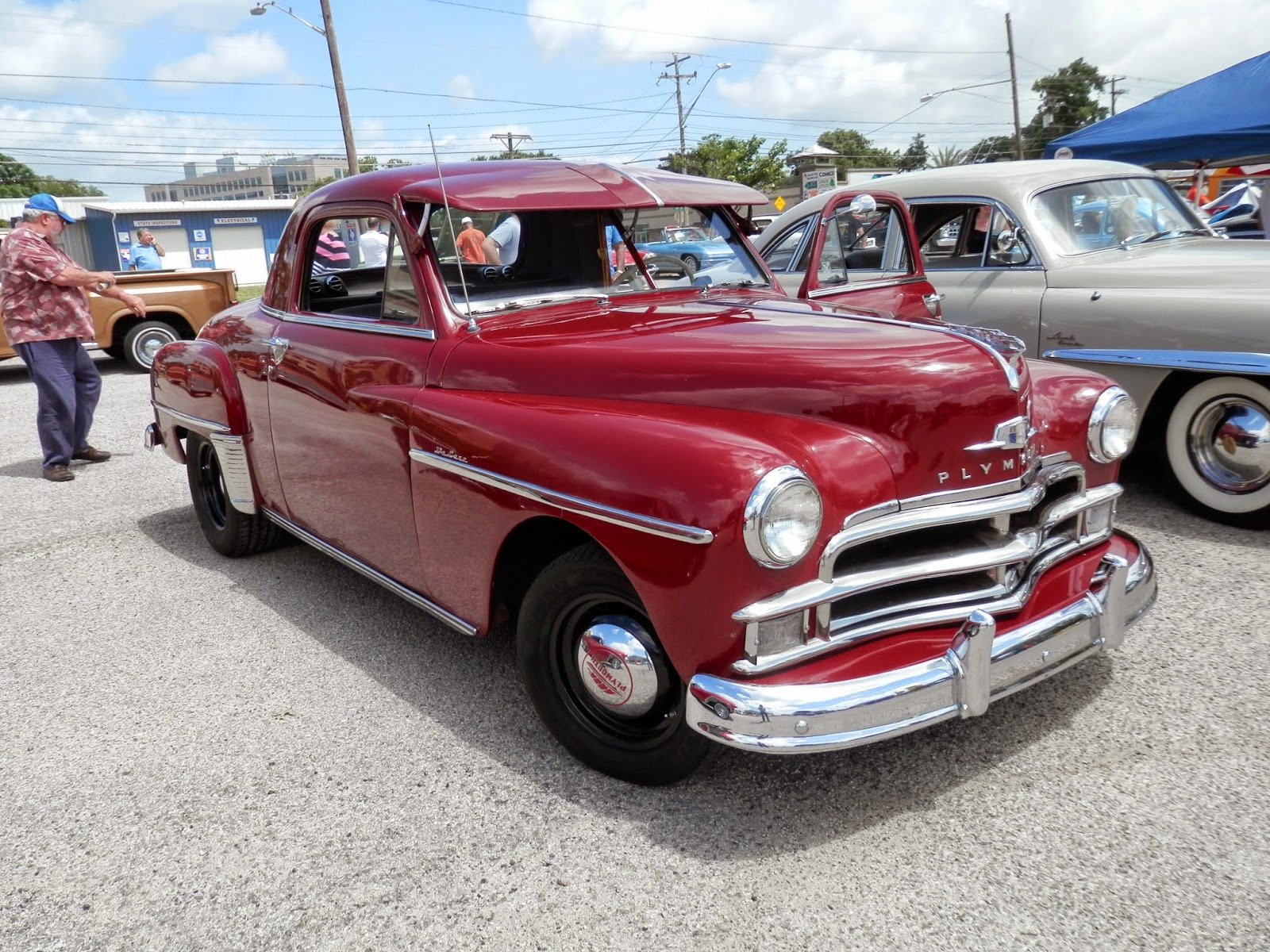 1950, Plymouth, Deluxe, Business, Coupe, Red, Classic, Old, Vintage, Usa, 1600x1200 01 Wallpaper