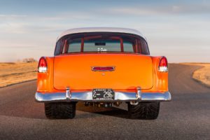 1955, Chevrolet, 150, Pro, Streeter, Cars, Classic, Orange