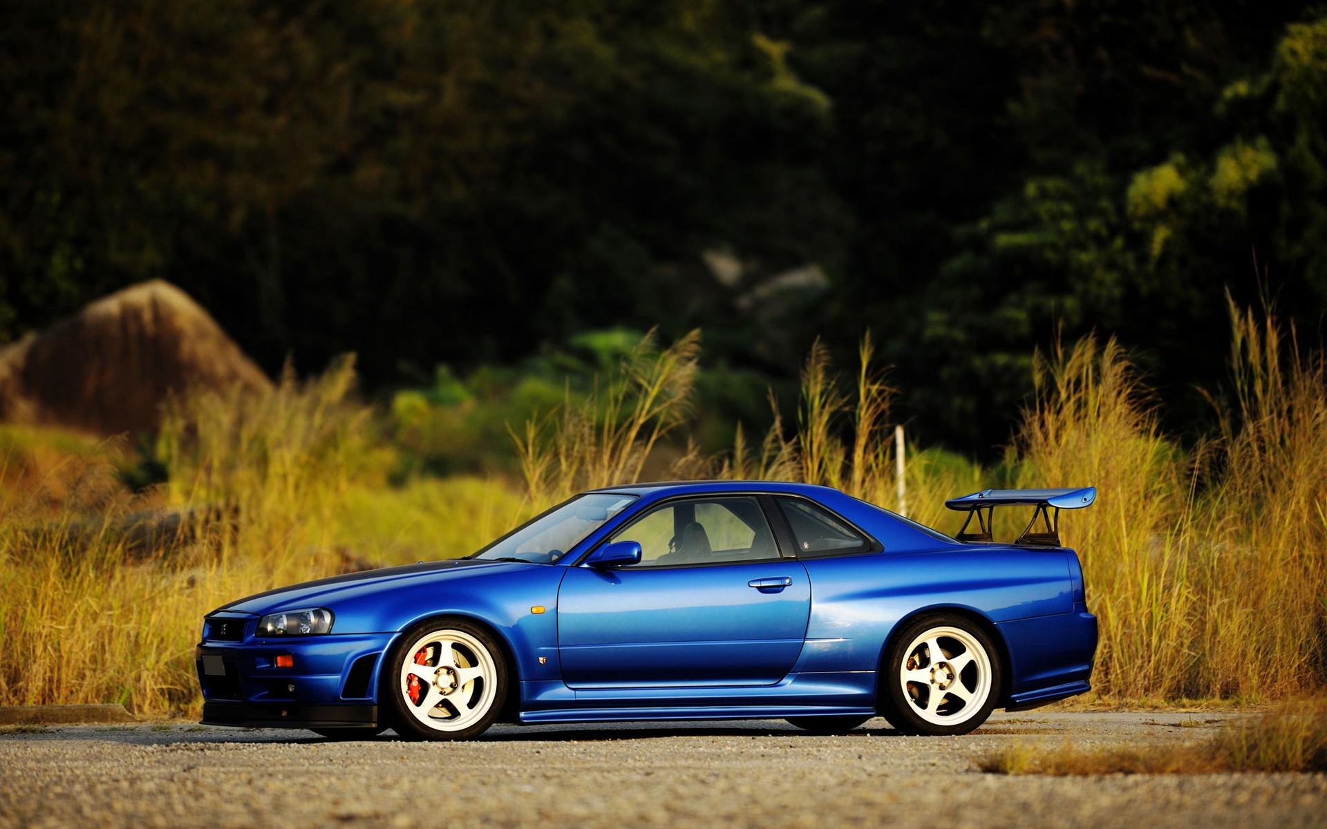 sunset, Cars, Nissan, Skyline, Blue, Cars, Skyline, R34, Midnight, Blue, Skyline Wallpaper