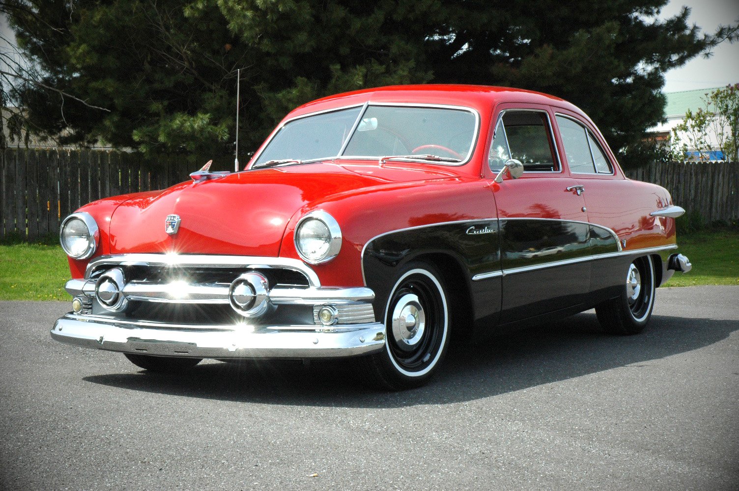 1951, Ford, Crestline, Custom, Coupe, Classic, Old, Vintage, Usa, 1500x1000,  03 Wallpaper