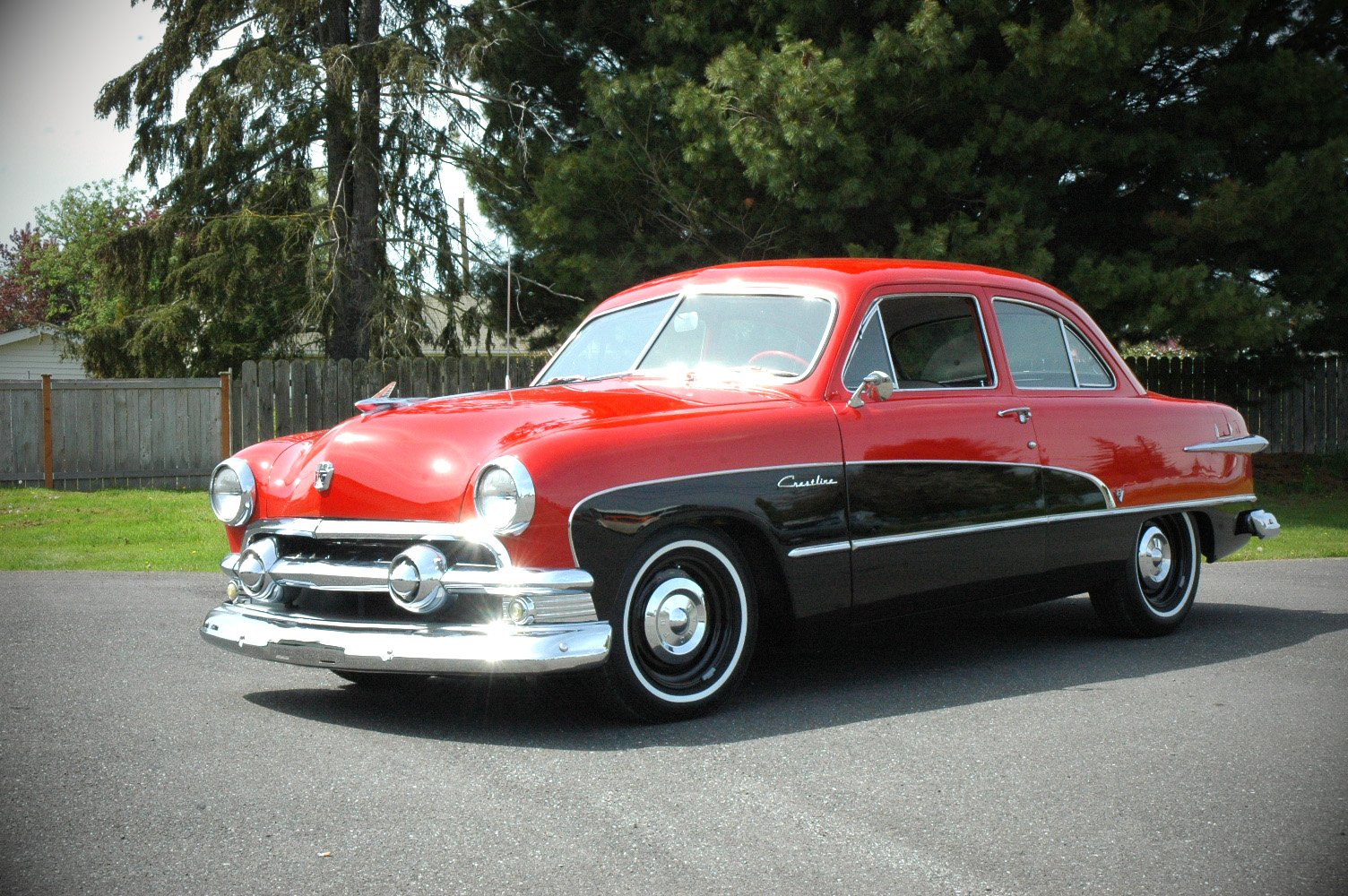 1951, Ford, Crestline, Custom, Coupe, Classic, Old, Vintage, Usa, 1500x1000,  02 Wallpaper