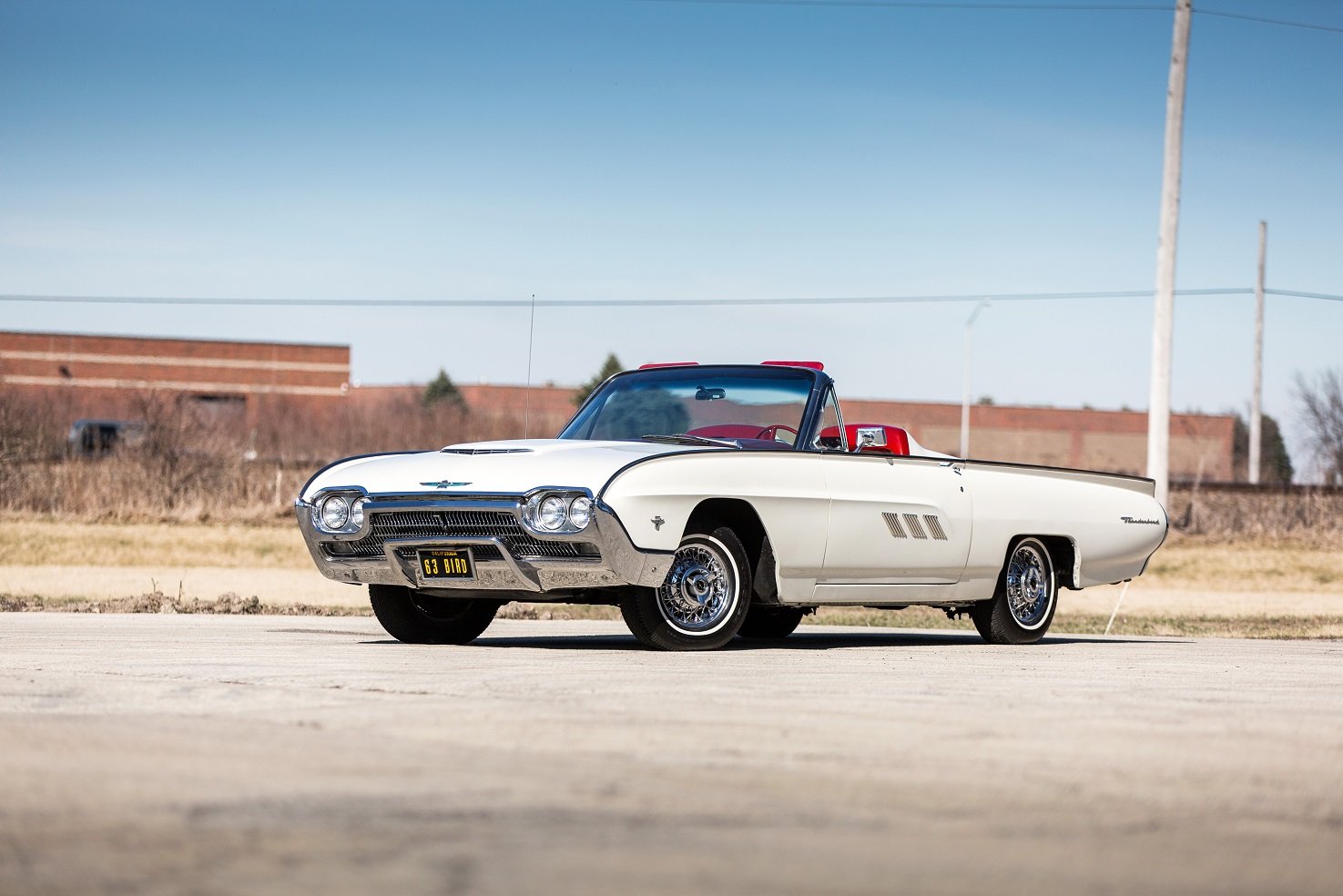 1963, Ford, Thunderbird, 390, 340, Hp, Sports, Roadster, White, Cars, Classic Wallpaper