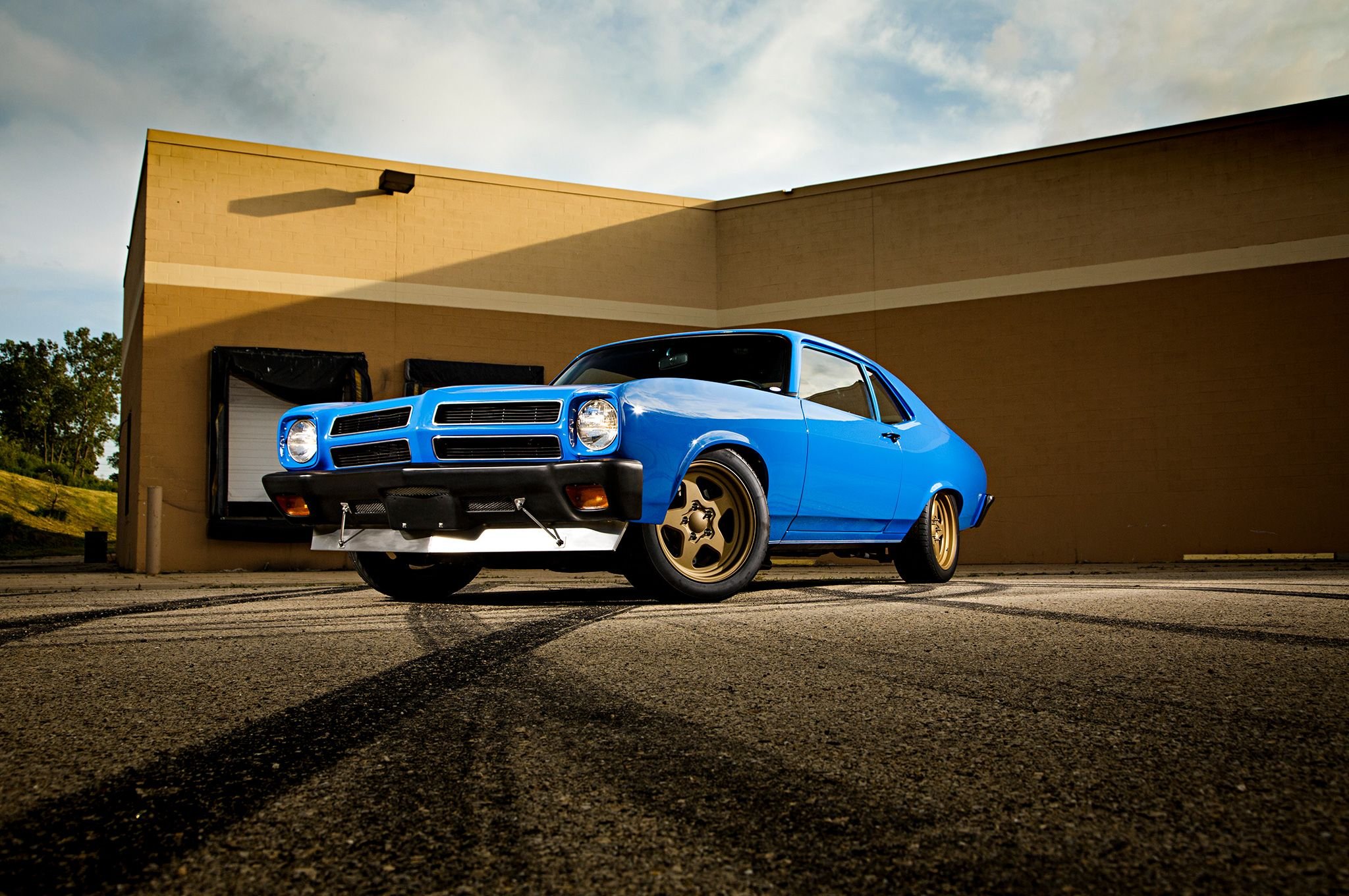 1972, Pontiac, Ventura, Cars, Blue, Modified, Classic Wallpaper