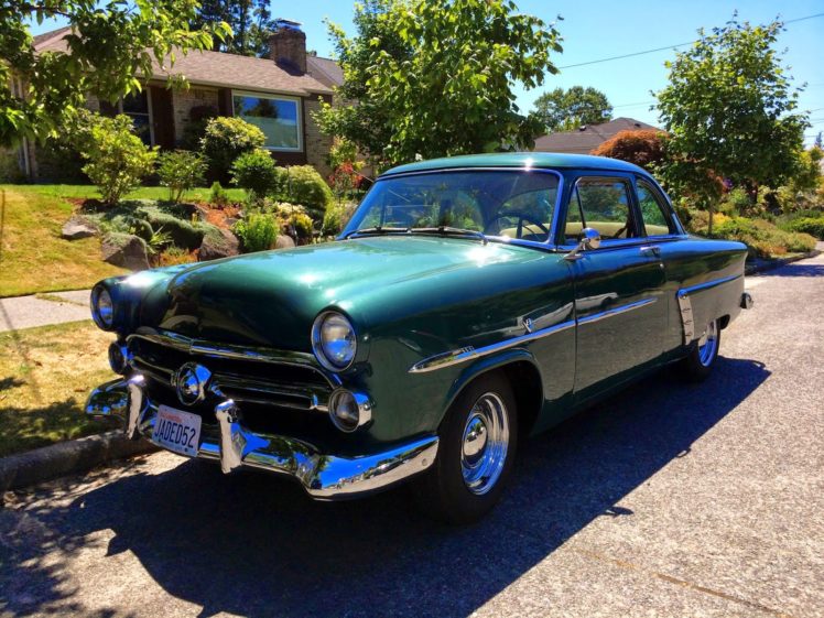 1952, Ford, Mainline, Coupe, Hotrod, Hot, Rod, Custom, Old, School, Usa, 1600×1200 01 HD Wallpaper Desktop Background