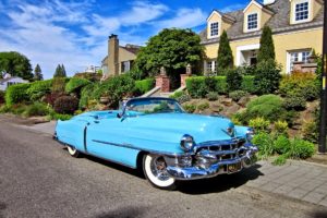 1953, Cadillac, Eldorado, Convertible, Blue, Classic, Old, Vintage, Original, Usa,  01