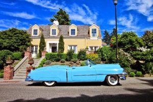 1953, Cadillac, Eldorado, Convertible, Blue, Classic, Old, Vintage, Original, Usa,  03