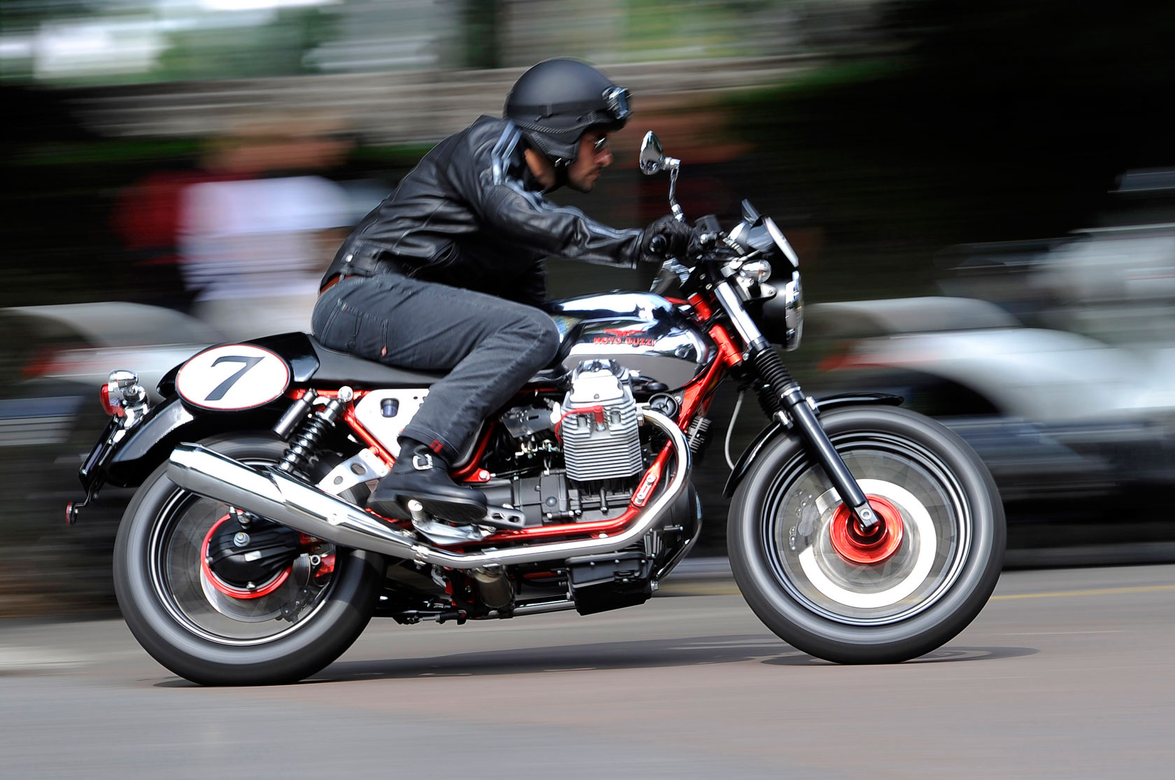 2011, Moto, Guzzi, V 7, Racer, Race, Racing Wallpaper