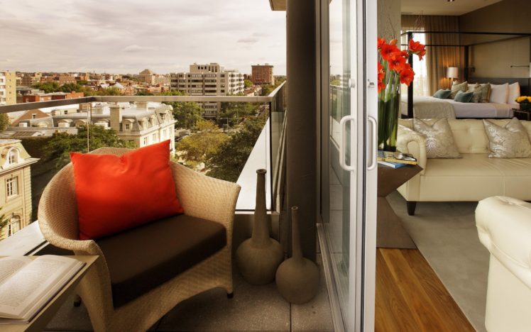 balcony, House, Apartment, Armchair, View HD Wallpaper Desktop Background