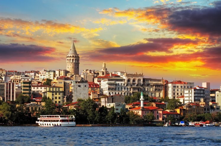 istanbul, Turkey, Sea, Buildings HD Wallpaper Desktop Background