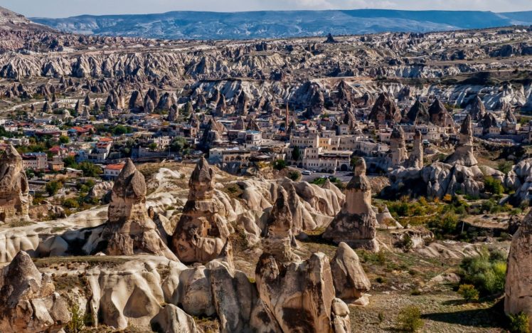 uchisar, Cappadocia, Turkey, Mountain HD Wallpaper Desktop Background