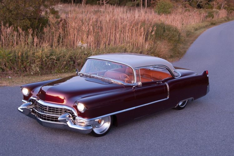1955, Cadillac, Coupe, De, Ville, Hotrod, Hot, Rod, Custom, Low, Usa, 1500×1000 01 HD Wallpaper Desktop Background