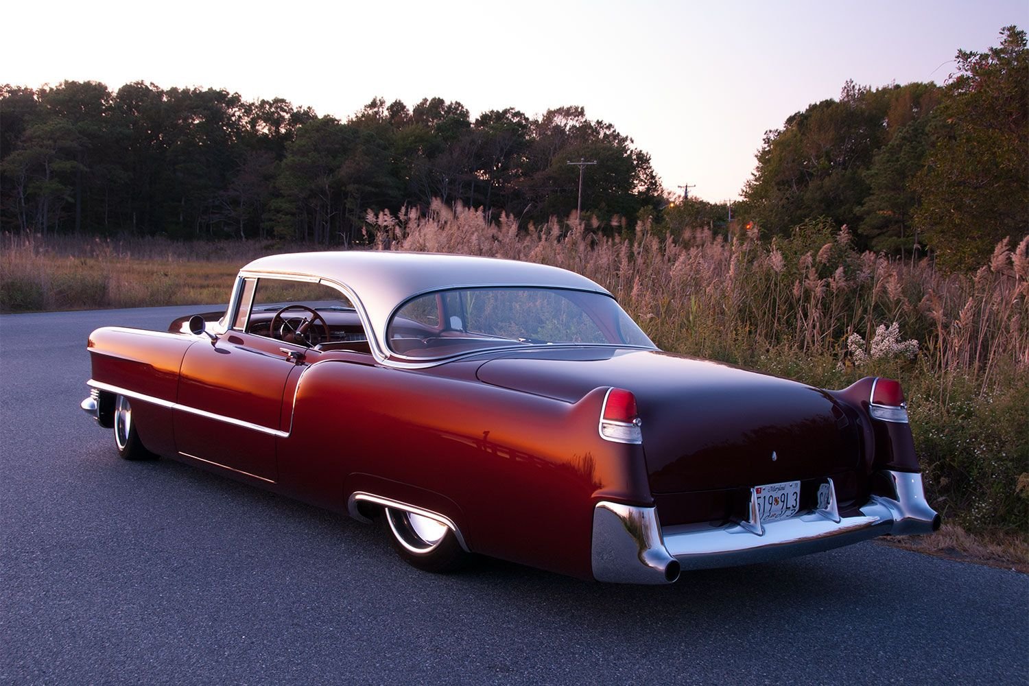 1955, Cadillac, Coupe, De, Ville, Hotrod, Hot, Rod, Custom, Low, Usa, 1500x1000 03 Wallpaper