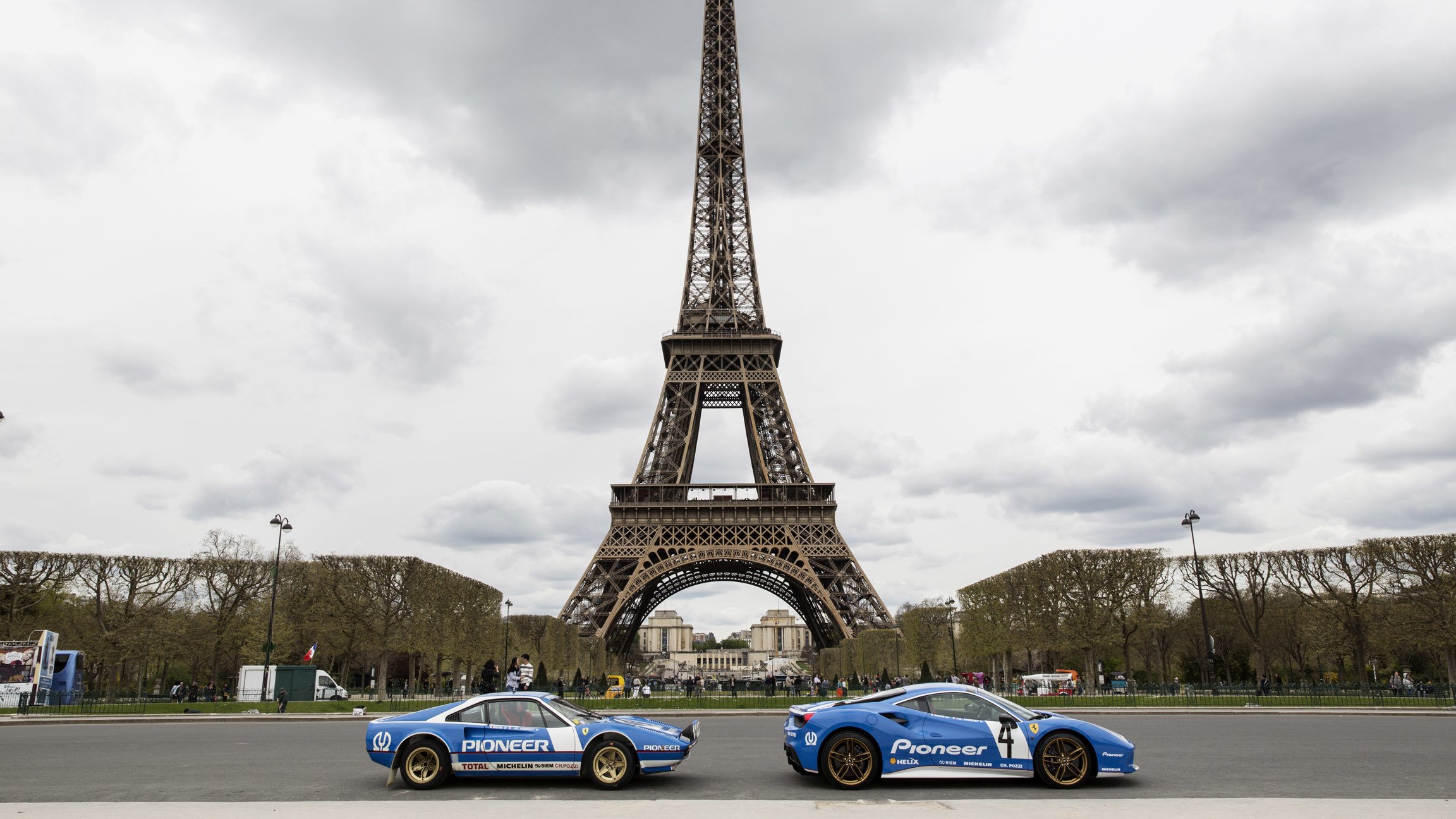 2016, Ferrari, 488, Gtb, Pioneer, Livery, Cars, Blue, Modified Wallpaper