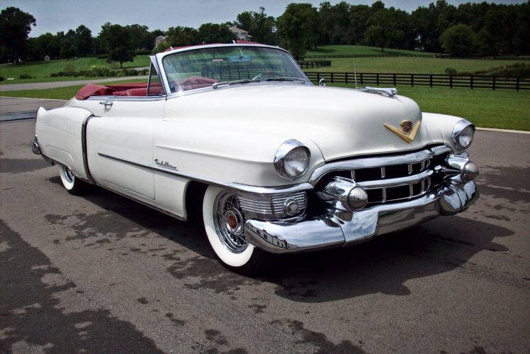 1953, Cadillac, Series, 62, Convertible, Classic, Old, Vintage, White, Usa,  01 HD Wallpaper Desktop Background