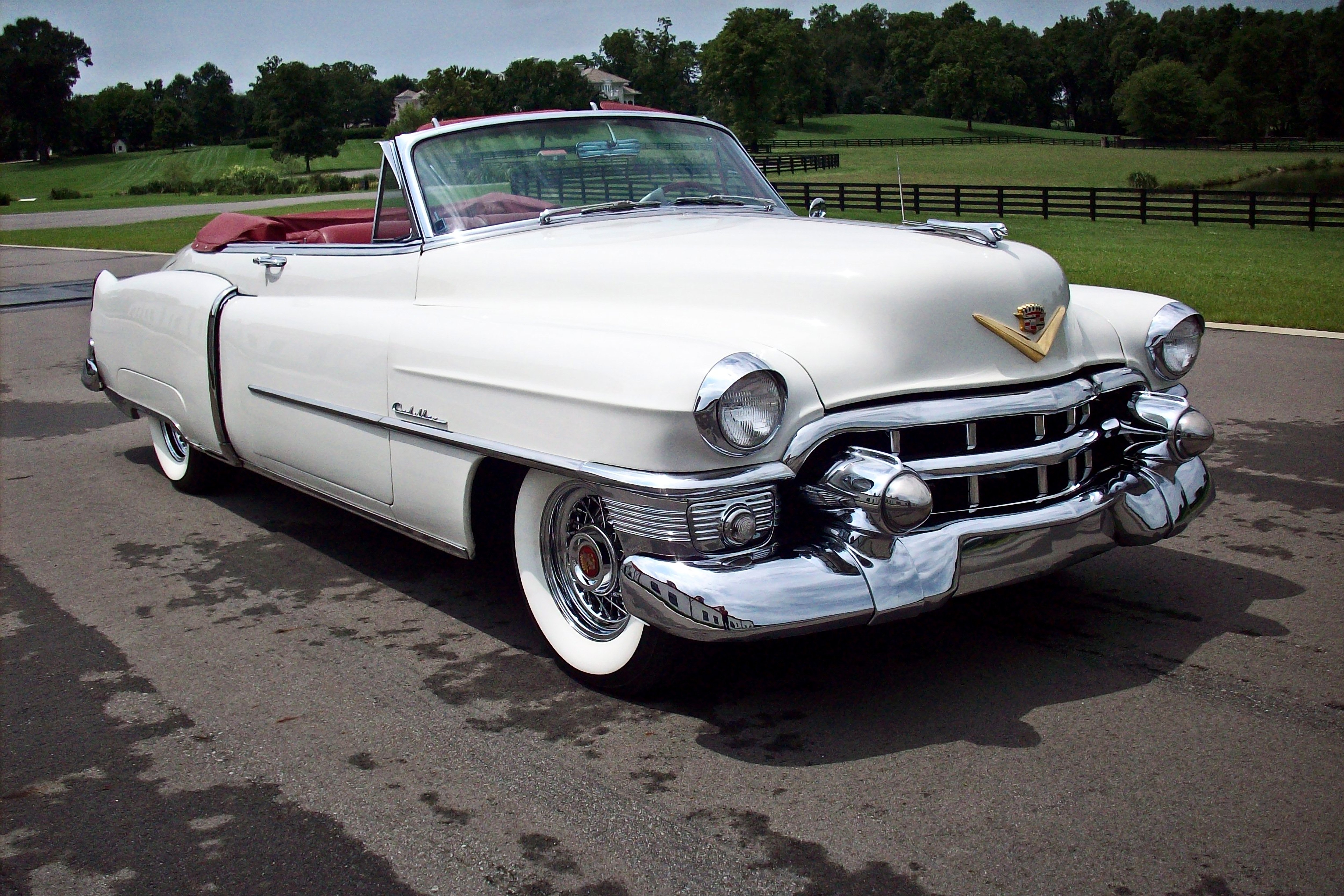 1953, Cadillac, Series, 62, Convertible, Classic, Old, Vintage, White, Usa,  01 Wallpaper