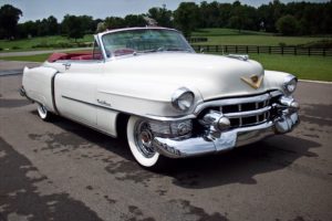 1953, Cadillac, Series, 62, Convertible, Classic, Old, Vintage, White, Usa,  01