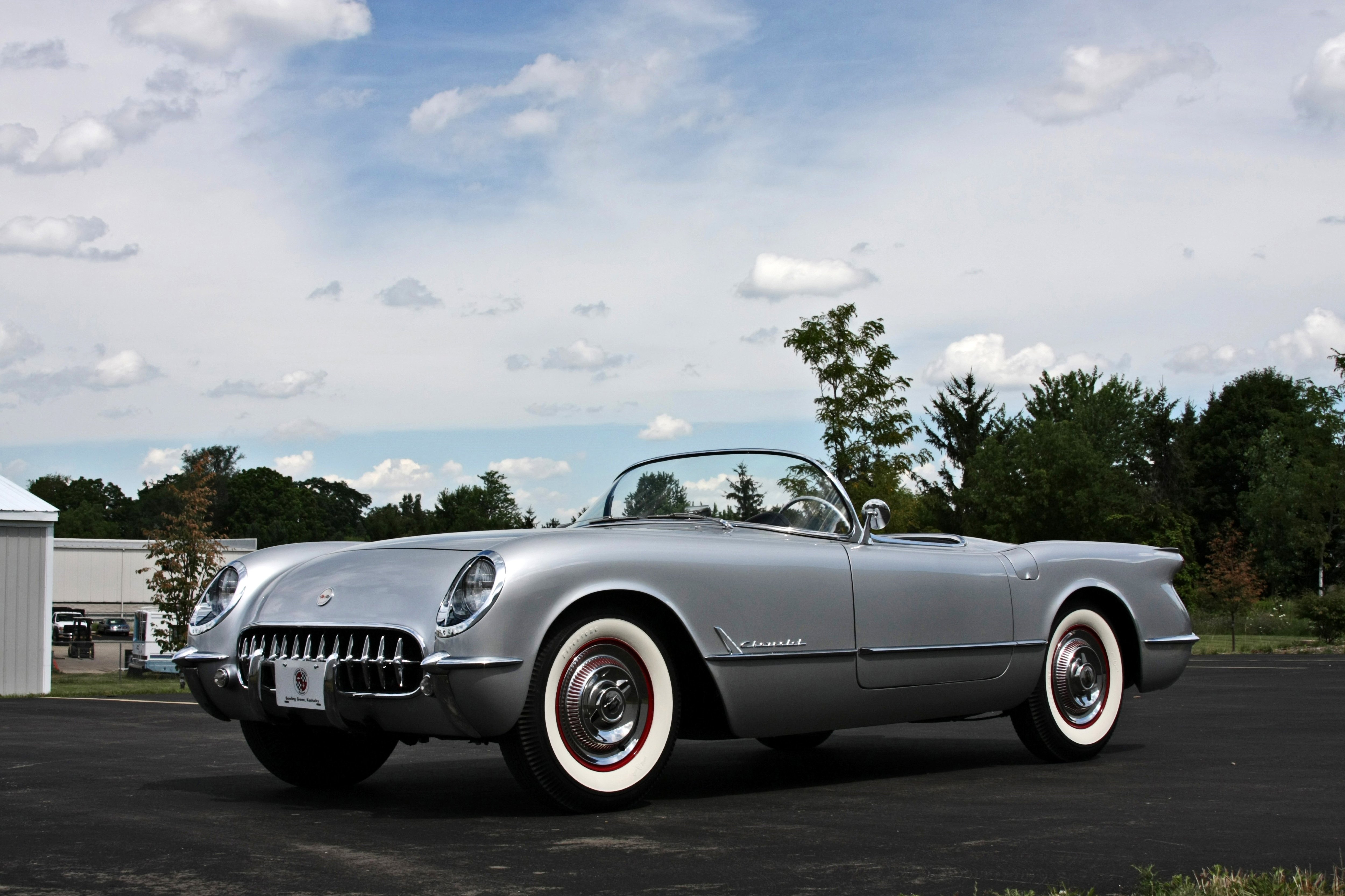 1954, Chevrolet, Corvette, Styling, Classic, Old, Vintage, Original, Silver, Usa, 3584x2345 02 Wallpaper