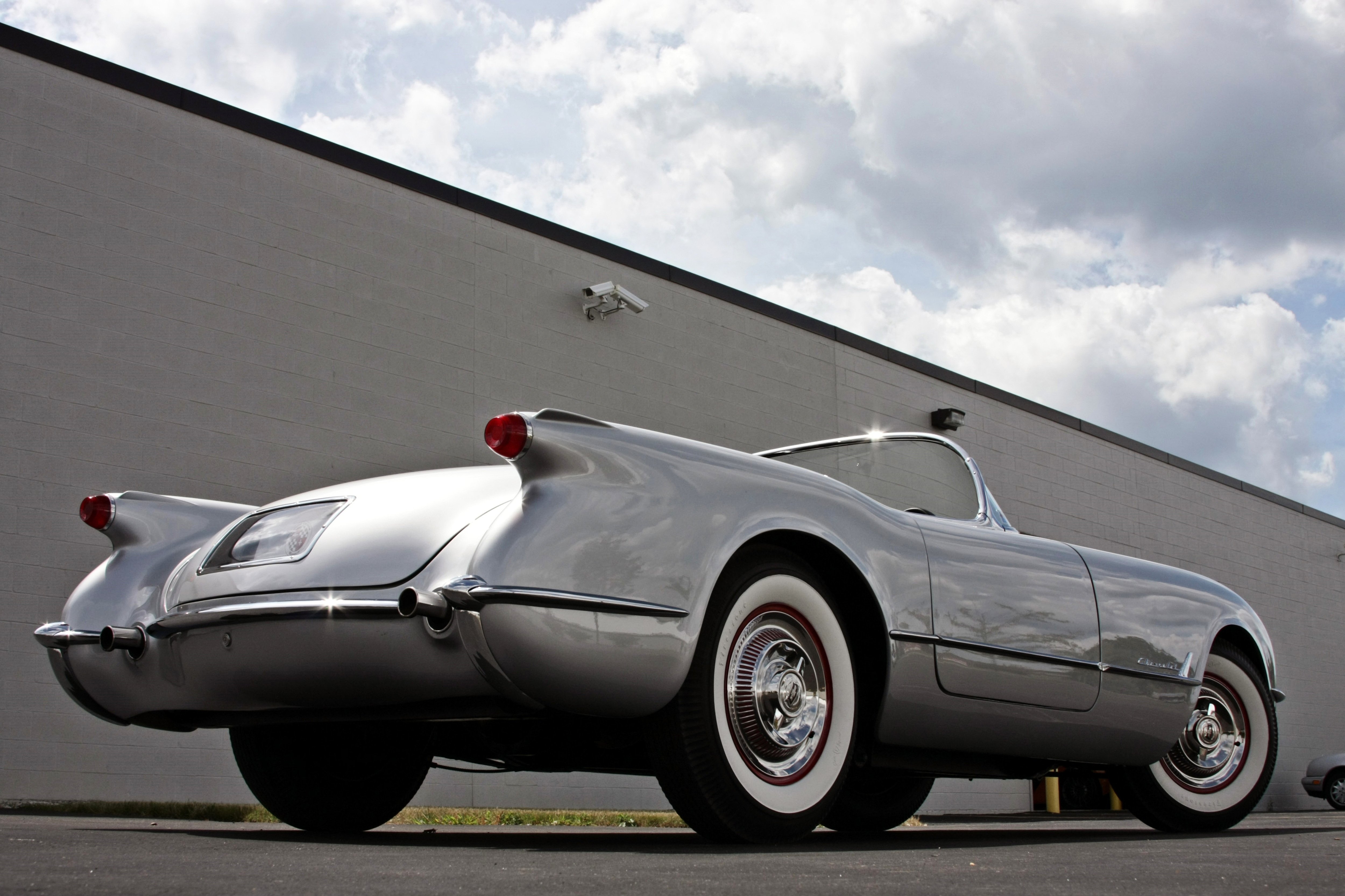 1954, Chevrolet, Corvette, Styling, Classic, Old, Vintage, Original, Silver, Usa, 3584x2345 05 Wallpaper