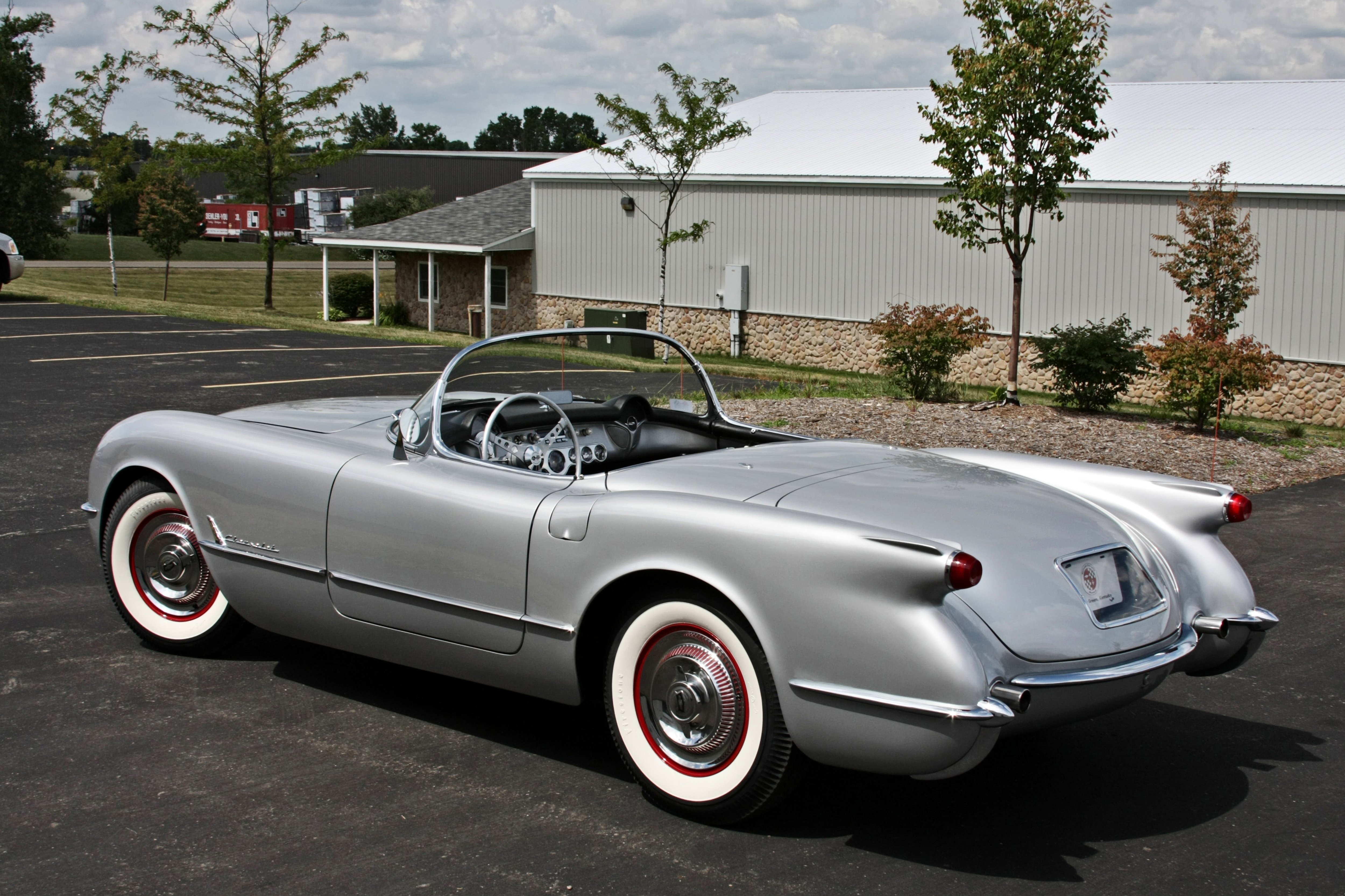 1954, Chevrolet, Corvette, Styling, Classic, Old, Vintage, Original, Silver, Usa, 3584x2345 07 Wallpaper