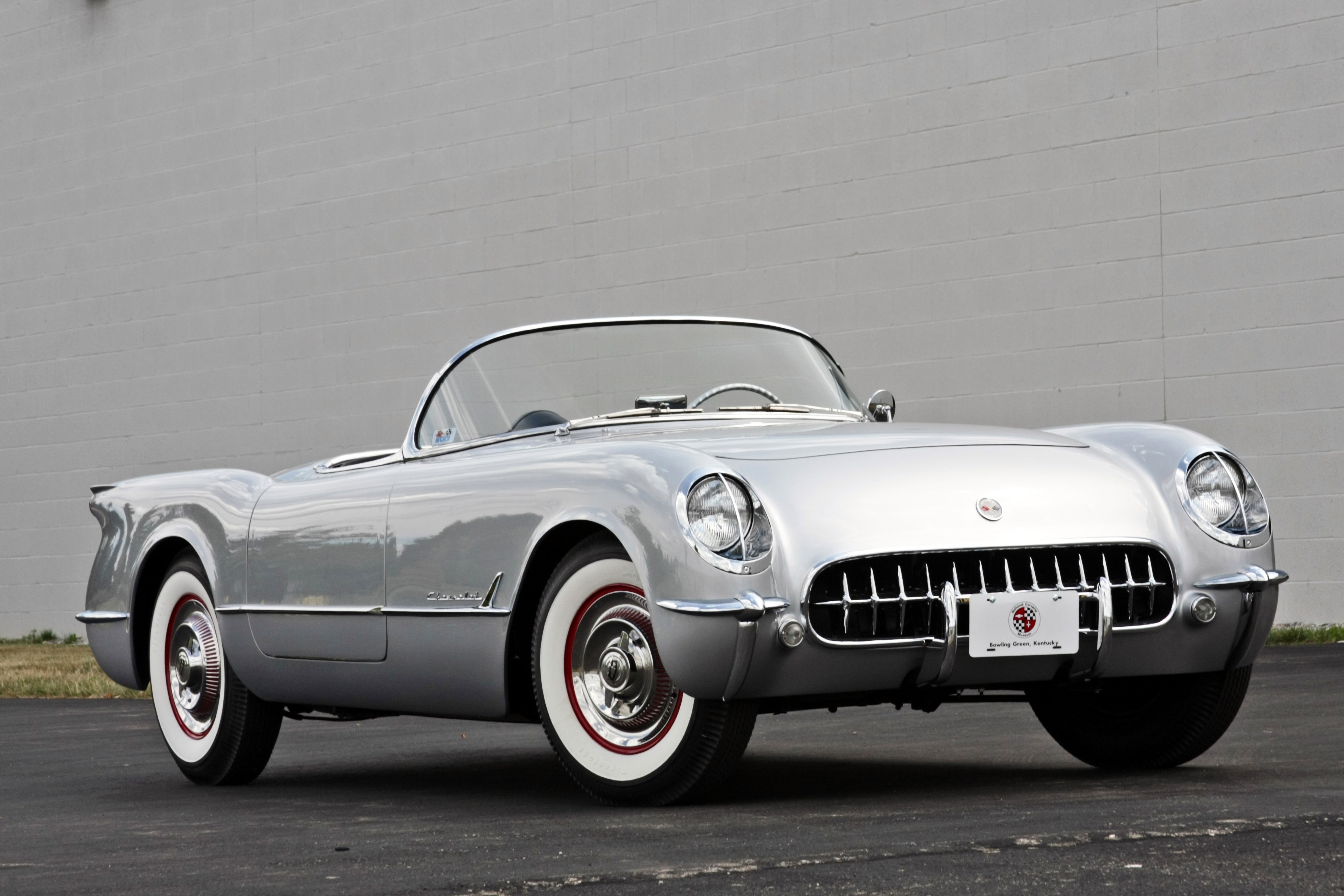 1954, Chevrolet, Corvette, Styling, Classic, Old, Vintage, Original, Silver, Usa, 3584x2345 08 Wallpaper