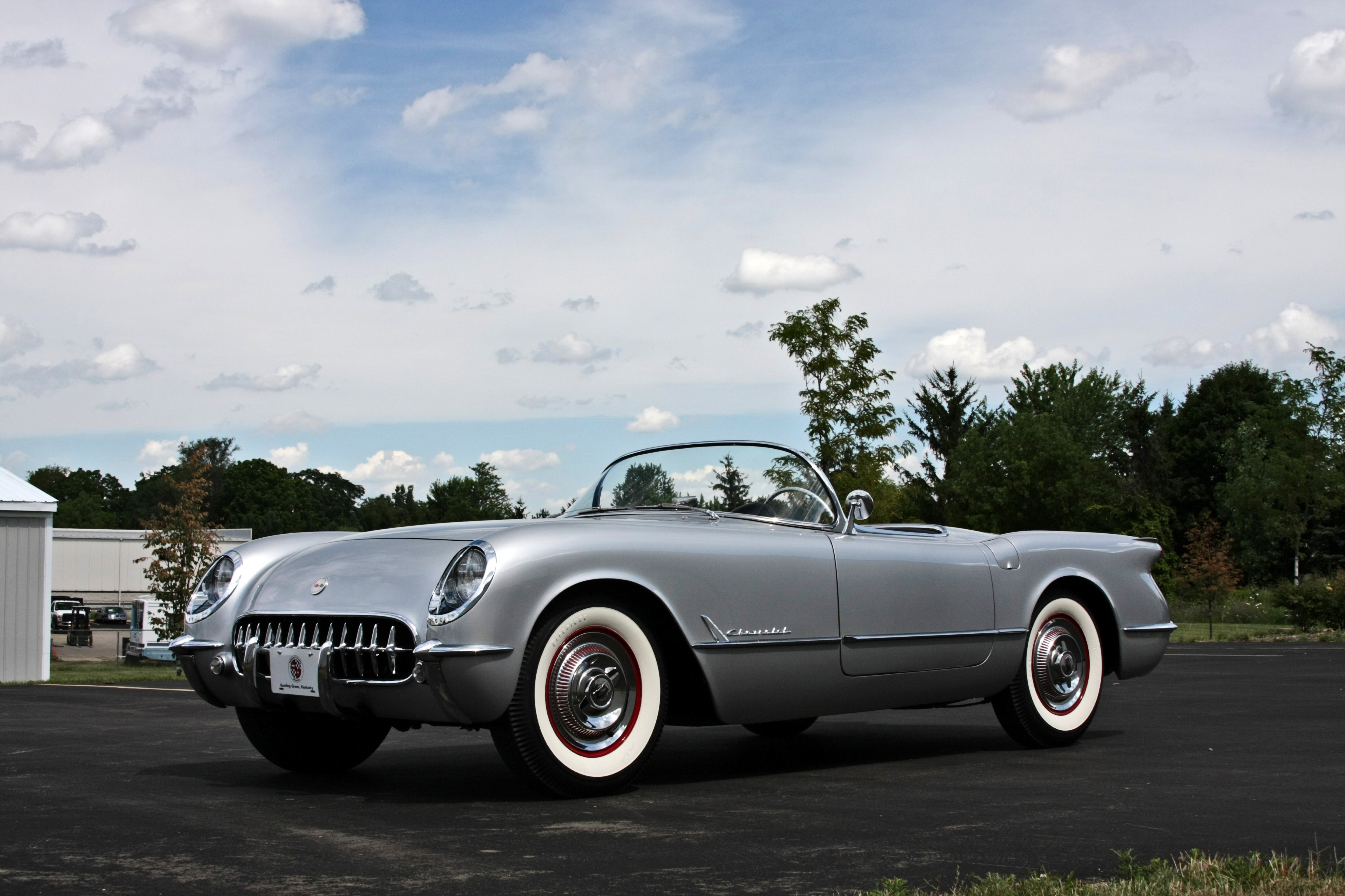 1954, Chevrolet, Corvette, Styling, Classic, Old, Vintage, Original, Silver, Usa, 3584x2345 09 Wallpaper