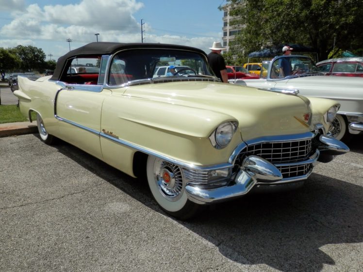 1955, Cadillac, Eldorado, Convertible, Yellow, Classic, Old, Vintage, Original, Usa, 1600×1200 01 HD Wallpaper Desktop Background