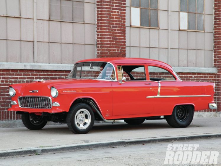 1955, Chevrolet, 210, Sedan, Two, Door, Gasser, Drag, Dragster, Street, Hot, Usa, 1600×1200 01 HD Wallpaper Desktop Background