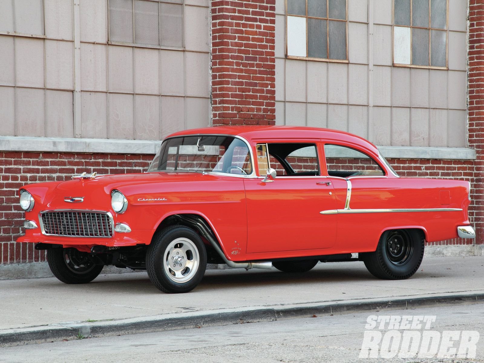 1955, Chevrolet, 210, Sedan, Two, Door, Gasser, Drag, Dragster, Street, Hot, Usa, 1600x1200 01 Wallpaper