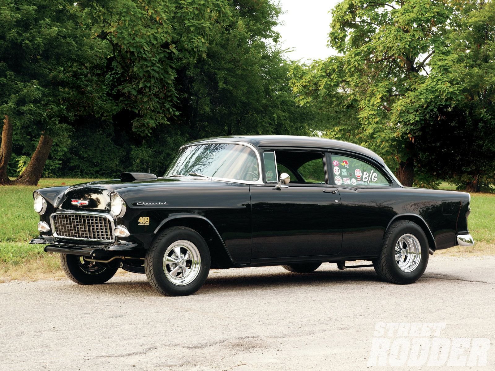 1955, Chevrolet, 210, Sedan, Two, Door, Gasser, Drag, Dragster, Street, Hot, Usa, 1600x1200 09 Wallpaper