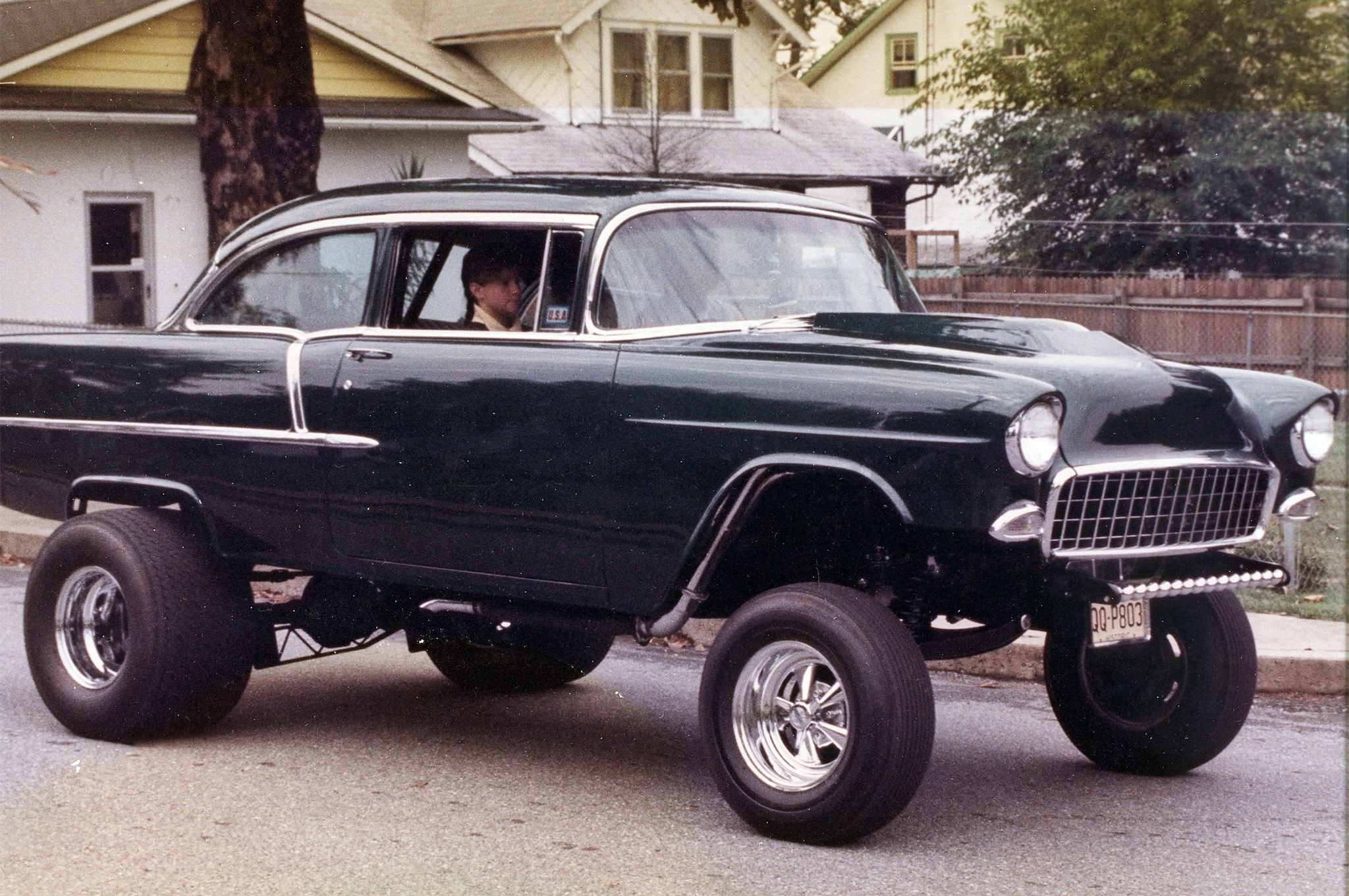 1955, Chevrolet, 210, Sedan, Two, Door, Gasser, Drag, Dragster, Street, Hot, Usa, 2048x1360 04 Wallpaper
